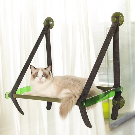 Suction Cup Cat Hammock | Window Sill Cat Swing Bed | Hanging Pet Litter for Cats