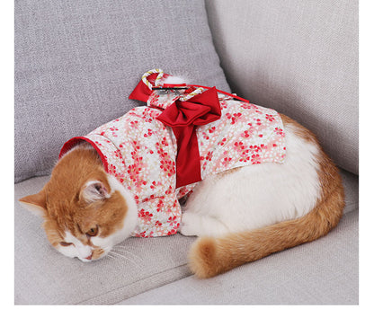 Thin Kimono Hairless Cat Puppet Pet Cat Dress