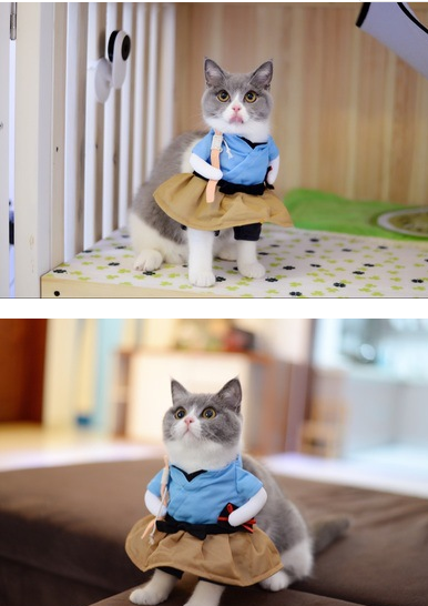 Cat Cosplay Costume | Funny Uniform Suit Cat Clothes | Dress-Up Party Clothing