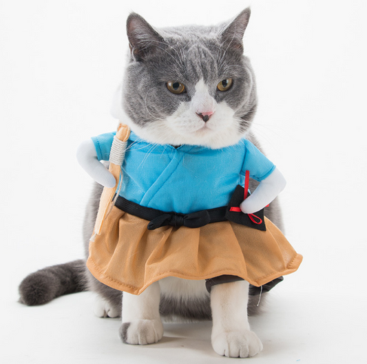 Cat Cosplay Costume | Funny Uniform Suit Cat Clothes | Dress-Up Party Clothing