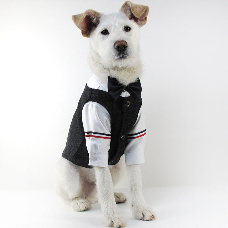 Dog Wedding Dress Vest | Boutique Pet Suit for Special Occasions