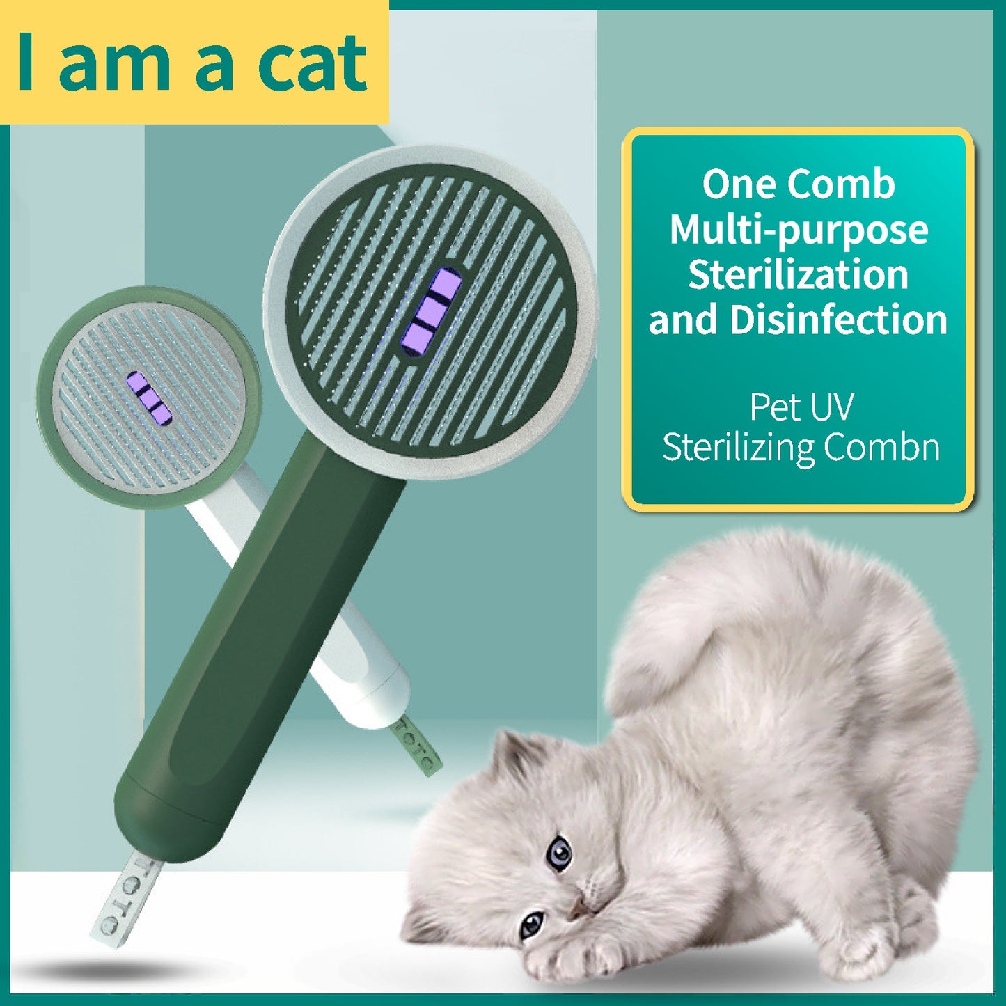 Pet Germicidal Sterilizing Comb For Dog And Cats