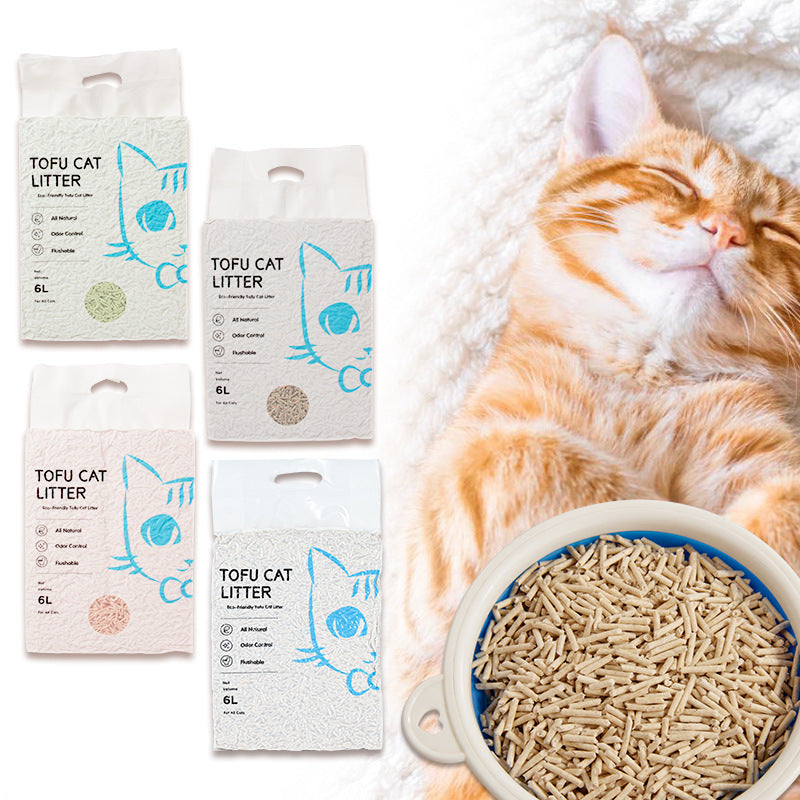 Quick-Clumping Tofu Cat Litter | Dust-Free & Water-Soluble Formula