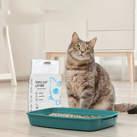 Quick-Clumping Tofu Cat Litter | Dust-Free & Water-Soluble Formula