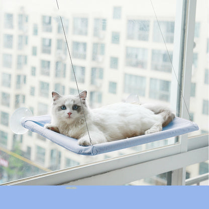 Hängematte für Katzenstreu mit Saugnapf zum Aufhängen am Fenster