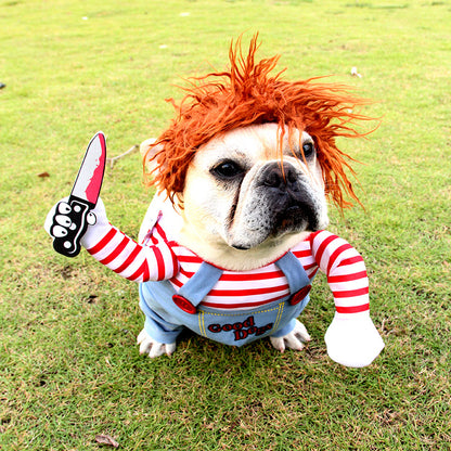 Halloween Chucky Kostümset für Hunde