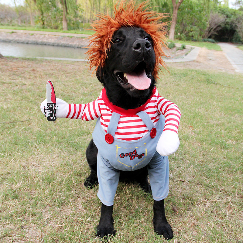 Halloween Chucky Kostümset für Hunde