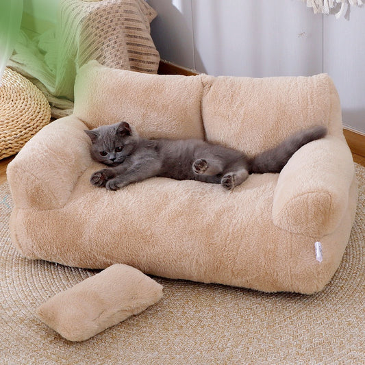 Luxury Winter Warm Cat Bed Sofa
