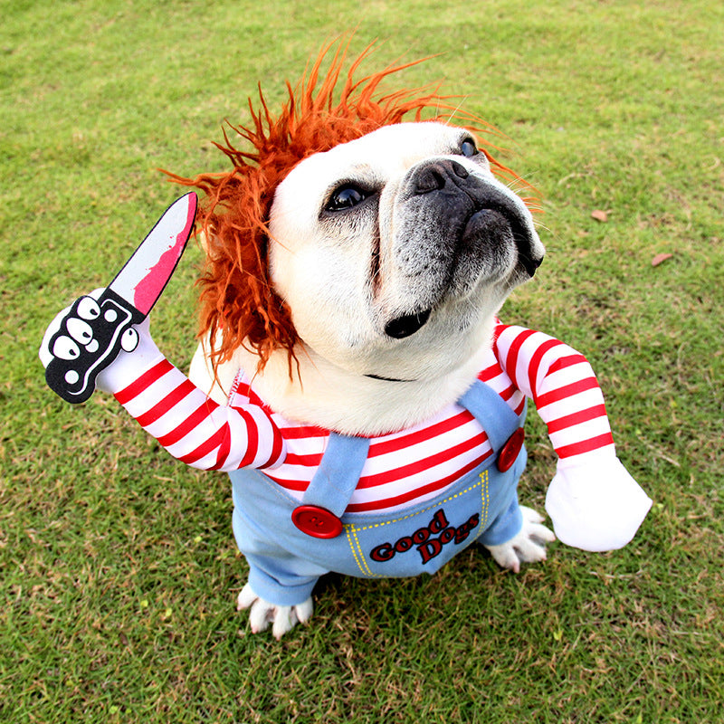 Halloween Chucky Kostümset für Hunde