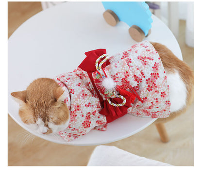 Thin Kimono Hairless Cat Puppet Pet Cat Dress