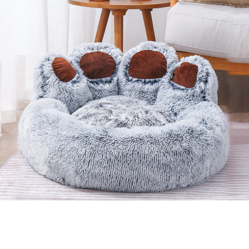 Warm Bear Paw Shape Dog House