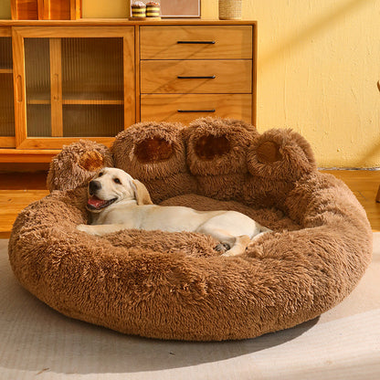 Warm Bear Paw Shape Dog House