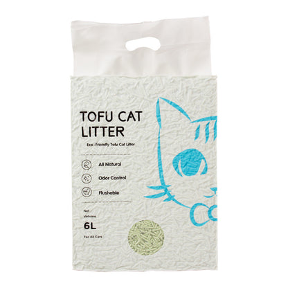 Quick-Clumping Tofu Cat Litter | Dust-Free & Water-Soluble Formula