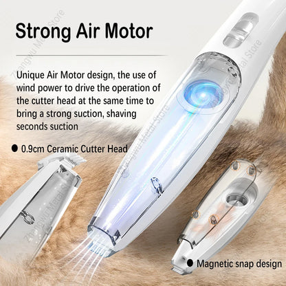 Pet Grooming Hair Cutting Trimmer With Vacuum