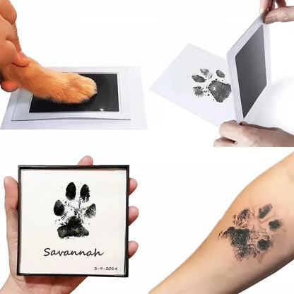 Footprints + Handprint Ink Pad Kits With Photo For Dog And Cats