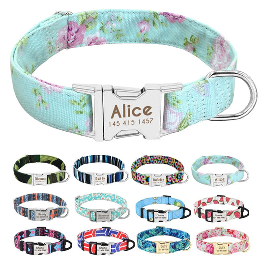 Pet Dog Printed Collar