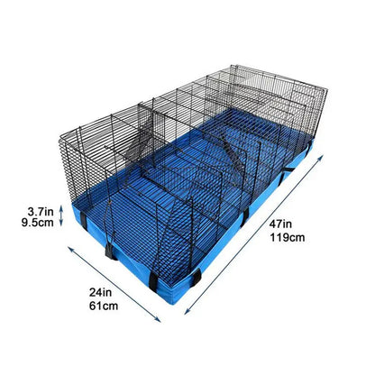 Käfigmatte für Haustiere: wasserdichte Bodenabdeckung.