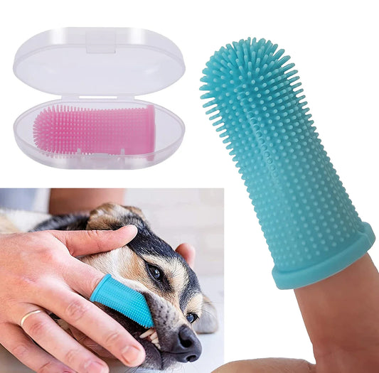 Super Soft Pet Finger Toothbrush For Dogs And Cats
