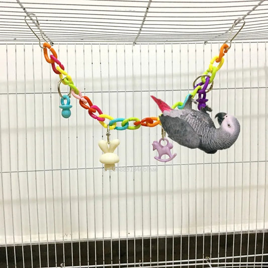 Parrot Colorful Acrylic Cage Bridge