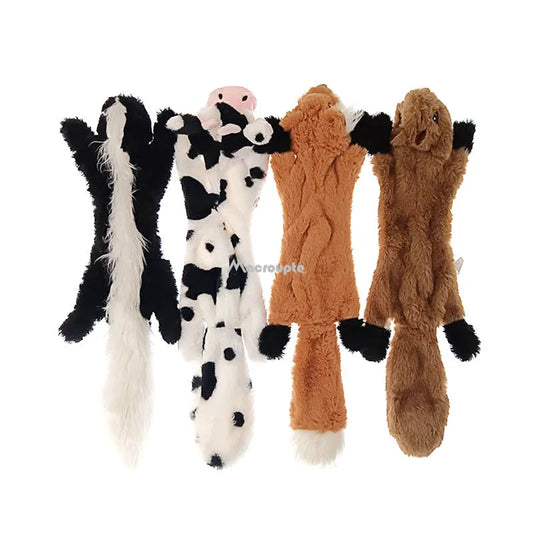 Cute Squeaky Plush Animals Toy Set For Pet Dogs