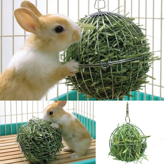 Stainless Steel Plating Grass Rack Ball for Rabbit