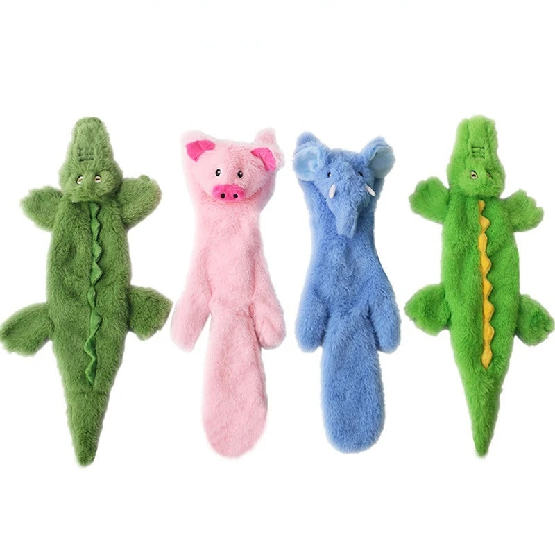 Cute Squeaky Plush Animals Toy Set For Pet Dogs