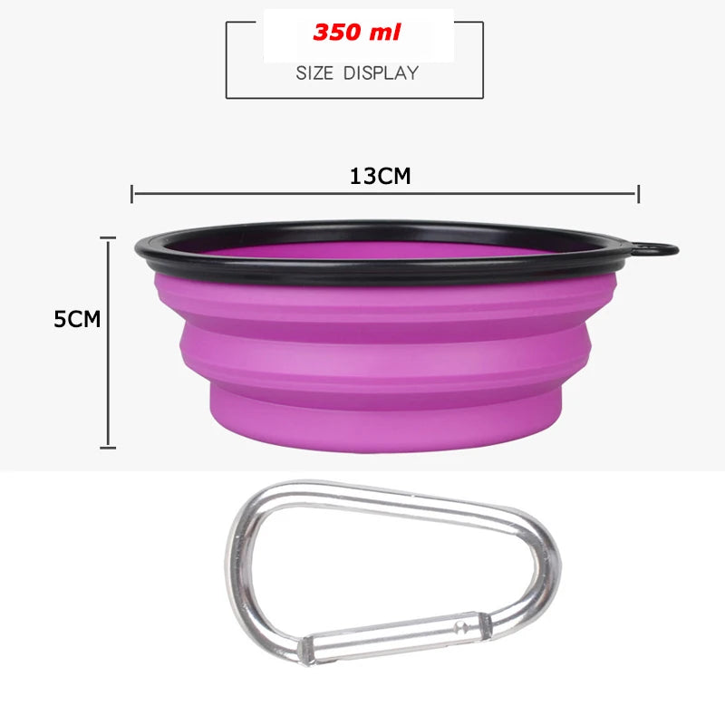 Großer zusammenklappbarer Hundenapf aus Silikon, 1000 ml