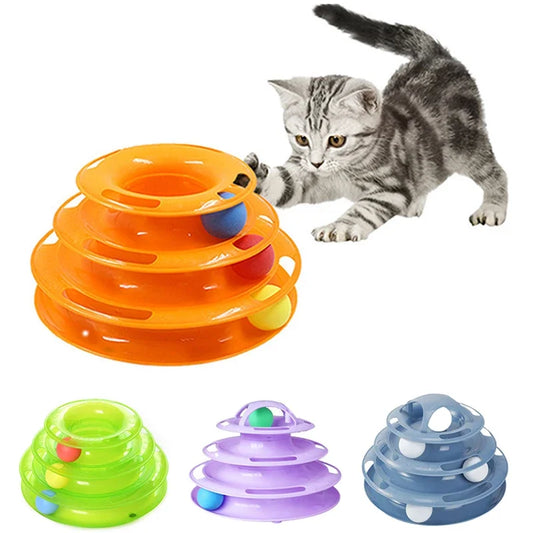 Funny Triple Play Disc Pet Toy For Cats