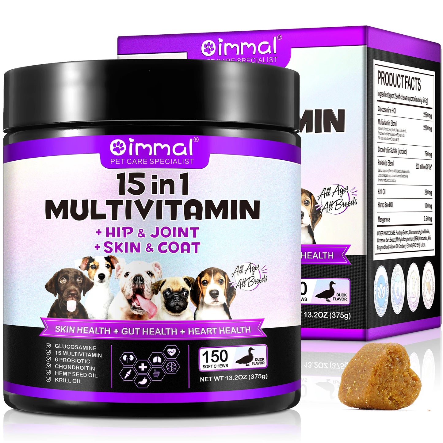 Multivitamin für Hunde: 15-in-1-Gesundheitsschub