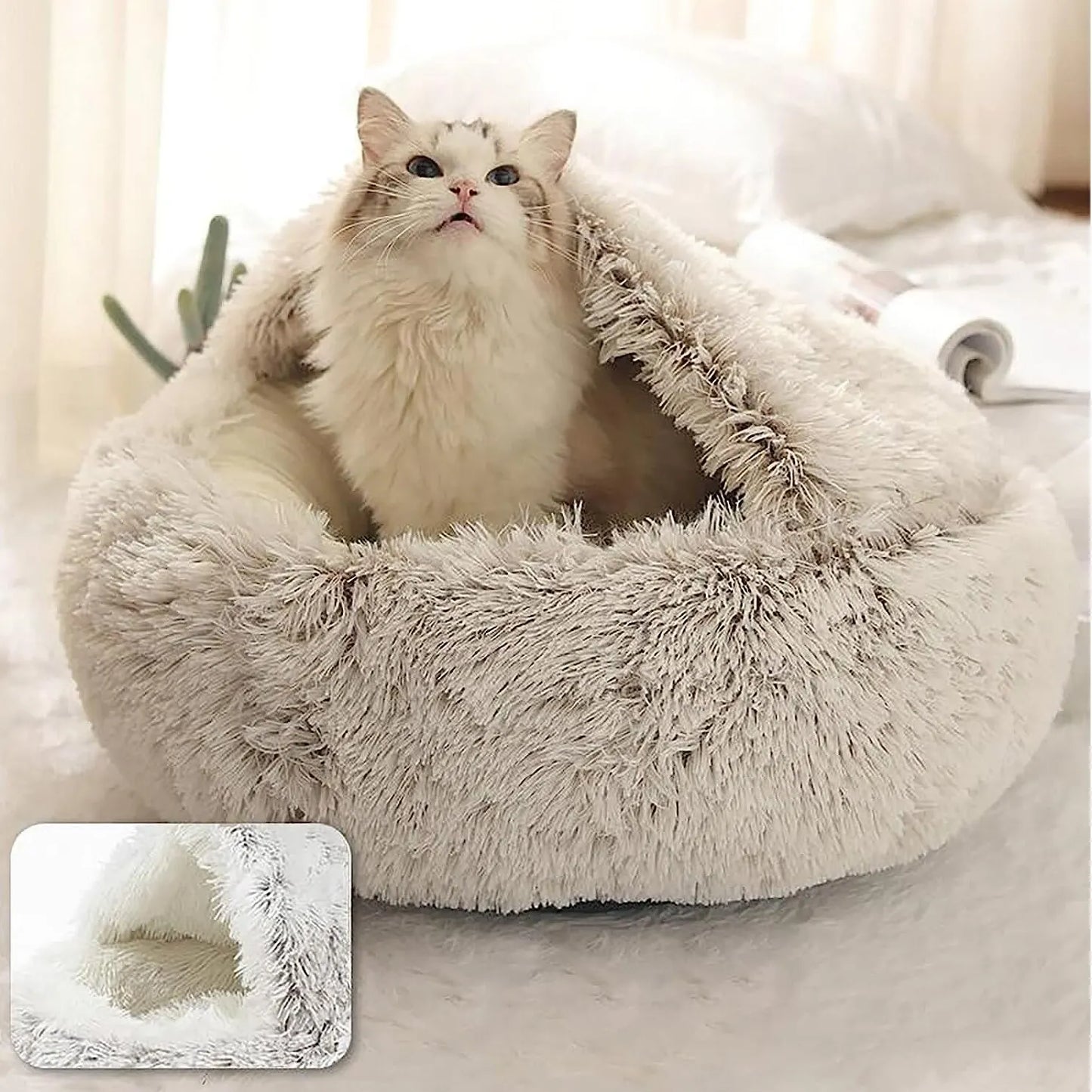 Soft Round Cat Bed