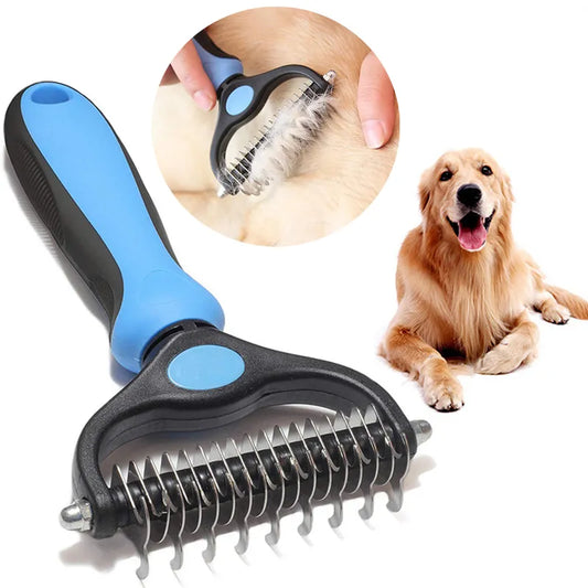 Pet Deshedding And Hari Remover Brush For Dogs