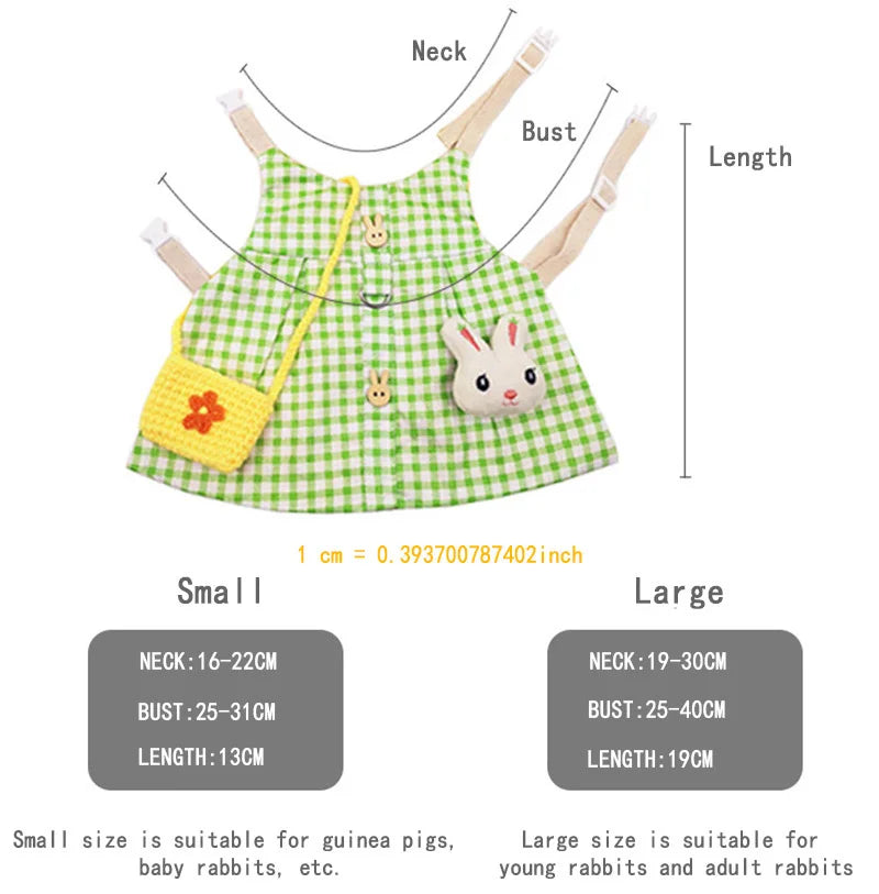 Süße Häschenweste: Outdoor-Geschirr-Set