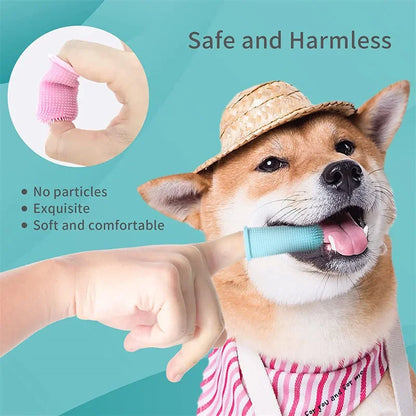 Super Soft Pet Finger Toothbrush For Dogs And Cats