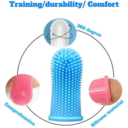 Super Soft Pet Finger Toothbrush For Dogs And Cats