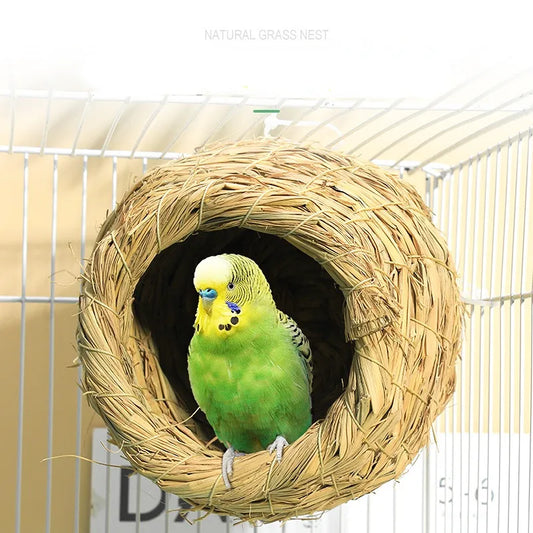 Handmade Straw Parrot Nest