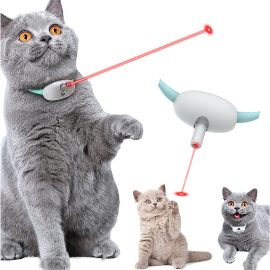 Smart Laser Cat Collar Toy | Automatic USB Electric Teaser for Kittens | Interactive Training Pet Items