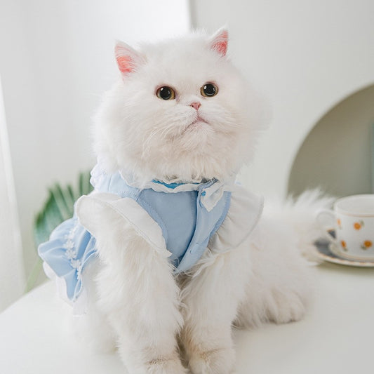 Thin Cat Princess Dress | Two-Feet Dog Pet Costume Apparel