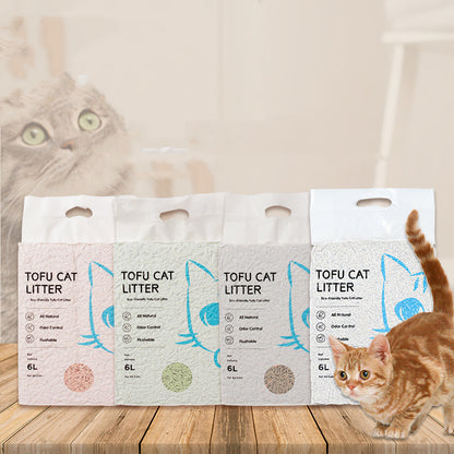 Quick-Clumping Tofu Cat Litter | Dust-Free & Water-Soluble Formula