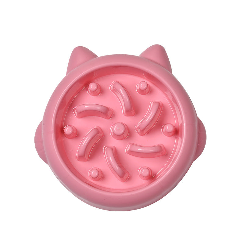 Anti Choking Slow Feeder Dish Bowl For Cats And Dogs