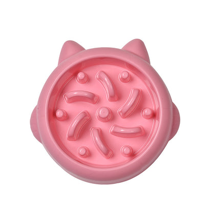 Anti Choking Slow Feeder Dish Bowl For Cats And Dogs