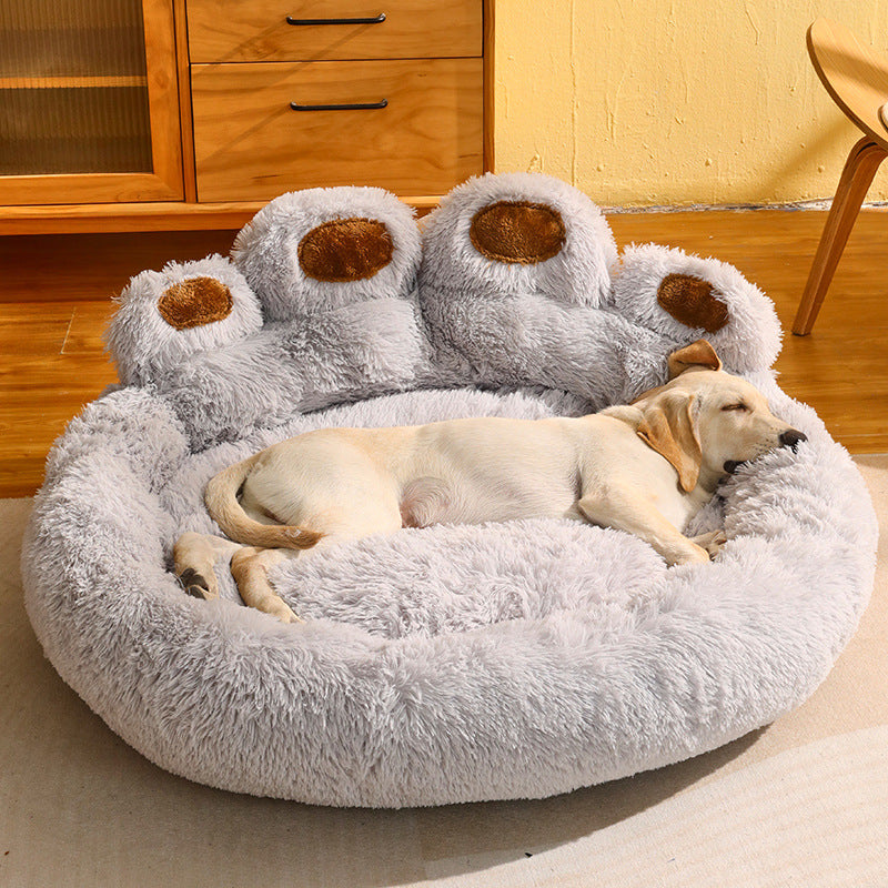 Warm Bear Paw Shape Dog House